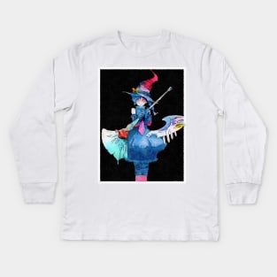 Magical Fairy Watercolor Kids Long Sleeve T-Shirt